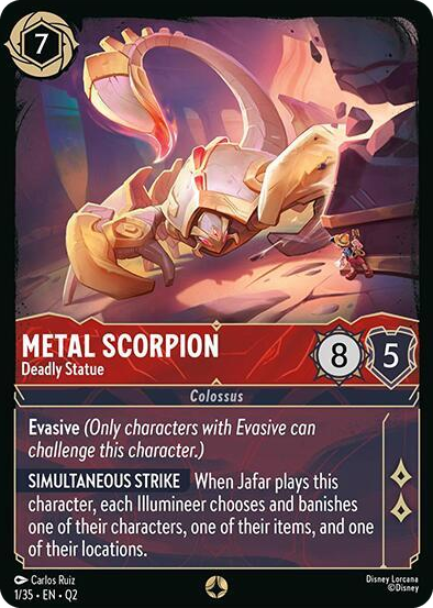 0001 Metal Scorpion - Deadly Statue None Illumineer's Quest: Palace Heist