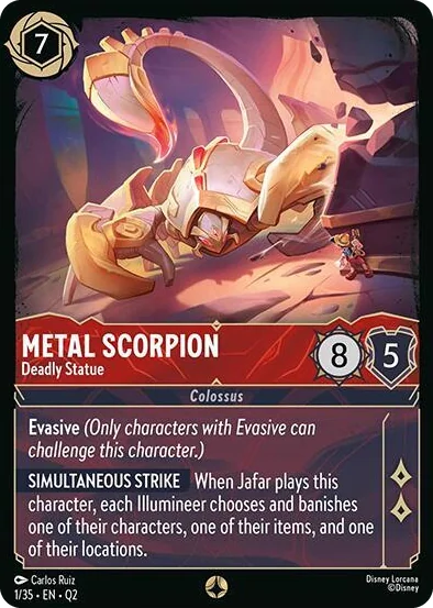 0001 Metal Scorpion - Deadly Statue Illumineer's Quest: Palace Heist