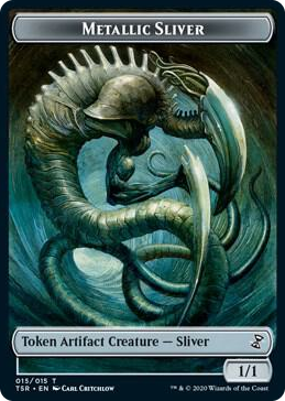 0015 Metallic Sliver Token T Time Spiral: Remastered