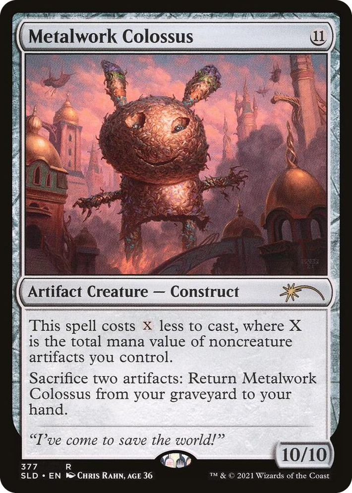 0377 Metalwork Colossus (377) R Secret Lair Drop Series