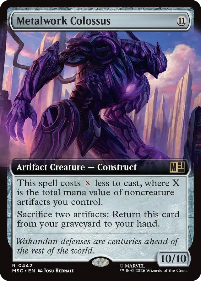 0442 Metalwork Colossus (Extended Art) R Commander: Marvel Super Heroes