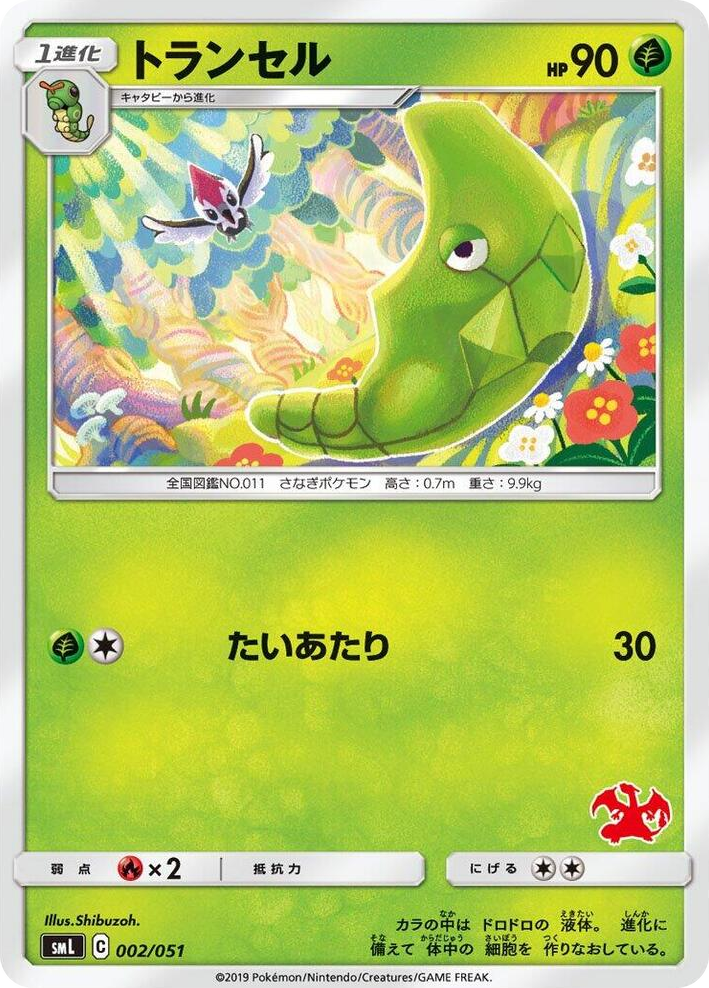 0002 Metapod None Sun & Moon Family Pokemon Card Game