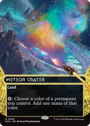0026 Meteor Crater (0026) (Borderless) R Edge of Eternities: Stellar Sights