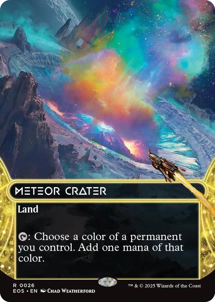 0026 Meteor Crater (0026) (Borderless) R Edge of Eternities: Stellar Sights
