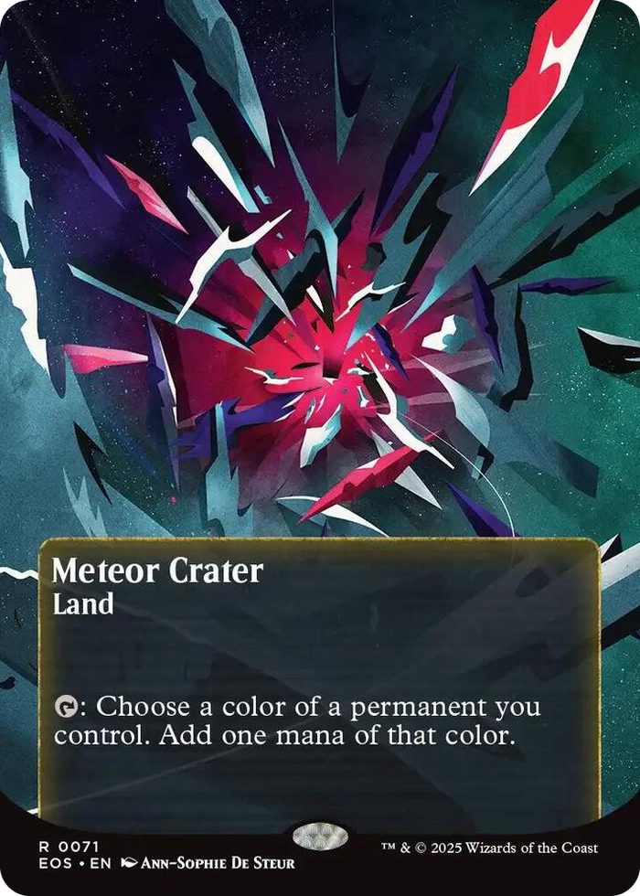 Meteor Crater (0071) (Borderless) #71 R - Edge of Eternities: Stellar Sights Pokemon card