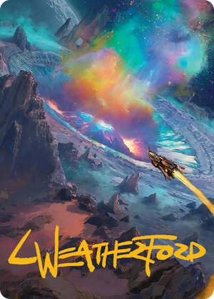 0045 Meteor Crater Art Card (Gold-Stamped Signature) S Art Series: Edge of Eternities