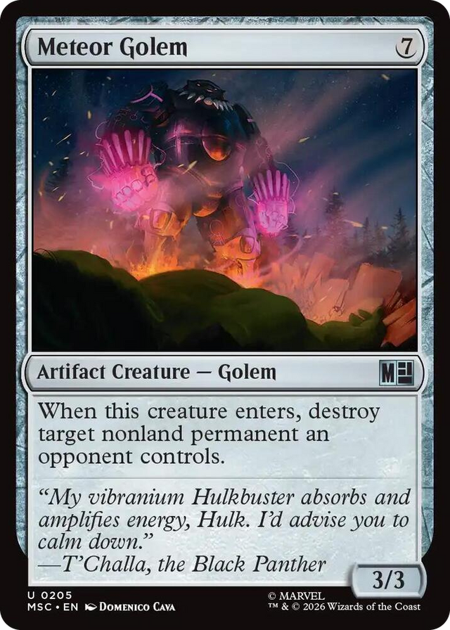 0205 Meteor Golem U Commander: Marvel Super Heroes