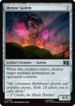 0205 Meteor Golem U Commander: Marvel Super Heroes