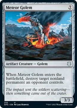 0210 Meteor Golem U Commander: Adventures in the Forgotten Realms