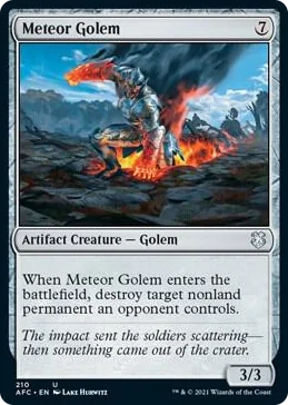 0210 Meteor Golem U Commander: Adventures in the Forgotten Realms