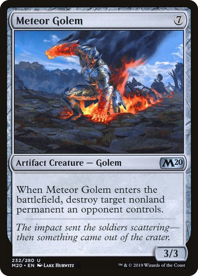 0232 Meteor Golem U Core Set 2020