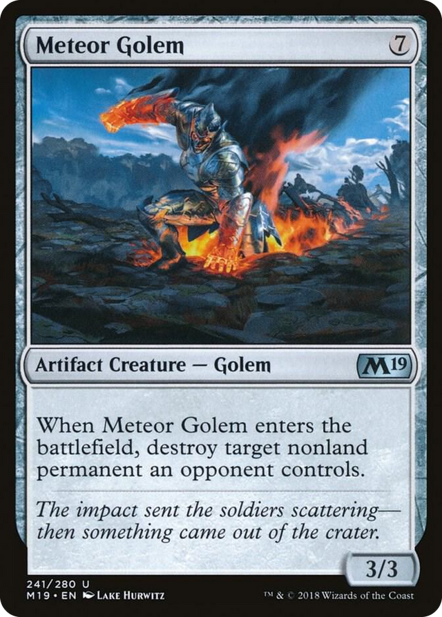 0241 Meteor Golem U Core Set 2019