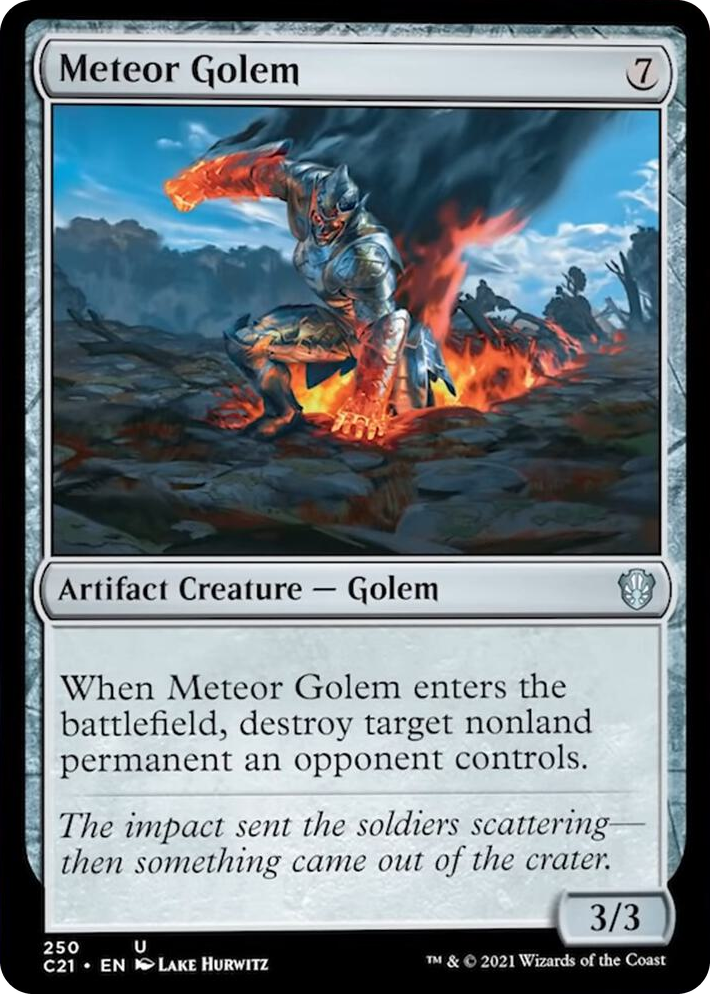 0250 Meteor Golem U Commander 2021
