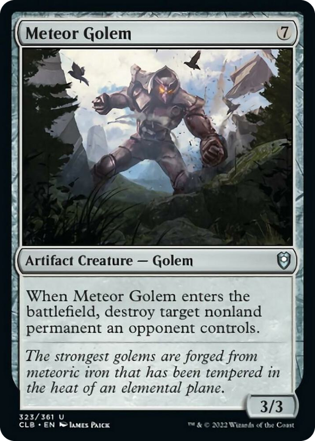 0323 Meteor Golem U Commander Legends: Battle for Baldur's Gate