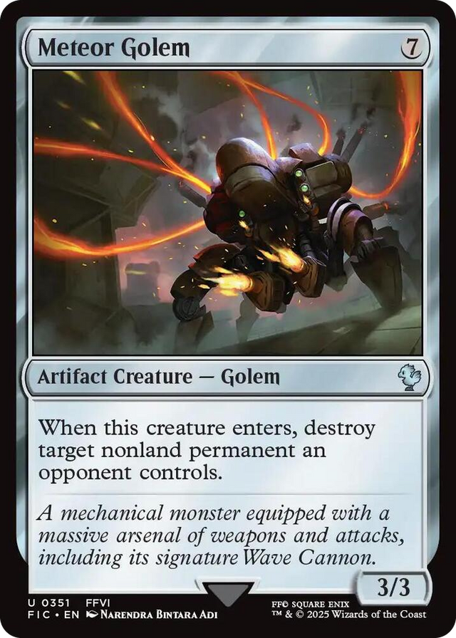 0351 Meteor Golem U Commander: FINAL FANTASY