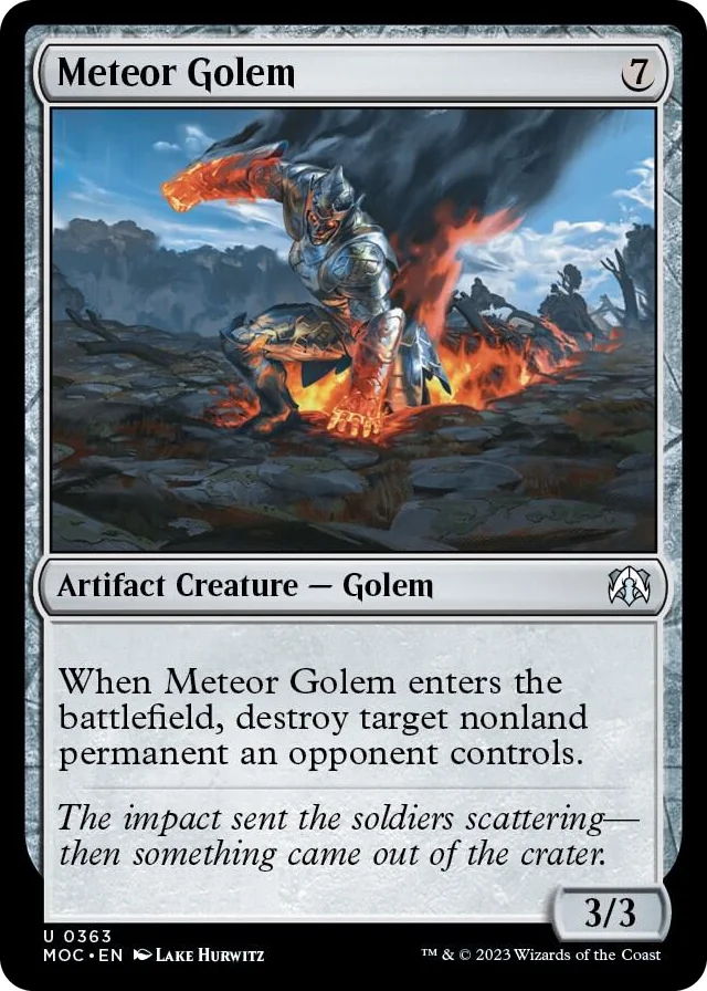 0363 Meteor Golem U Commander: March of the Machine