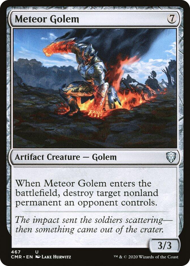 0467 Meteor Golem (467) U Commander Legends