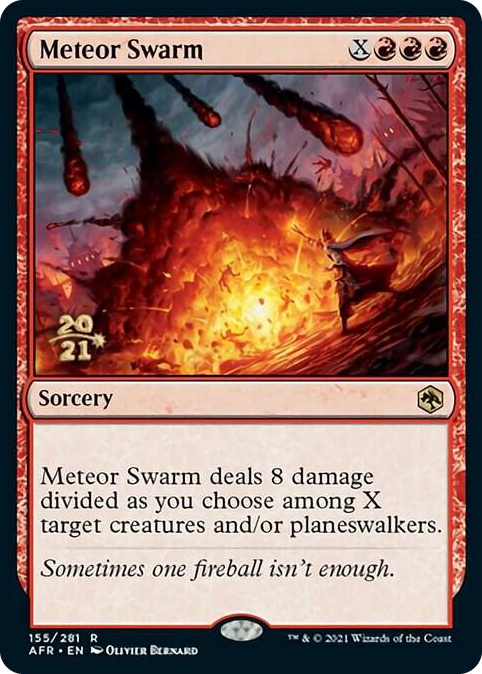 Meteor Swarm #155 R - Prerelease Cards Pokemon card
