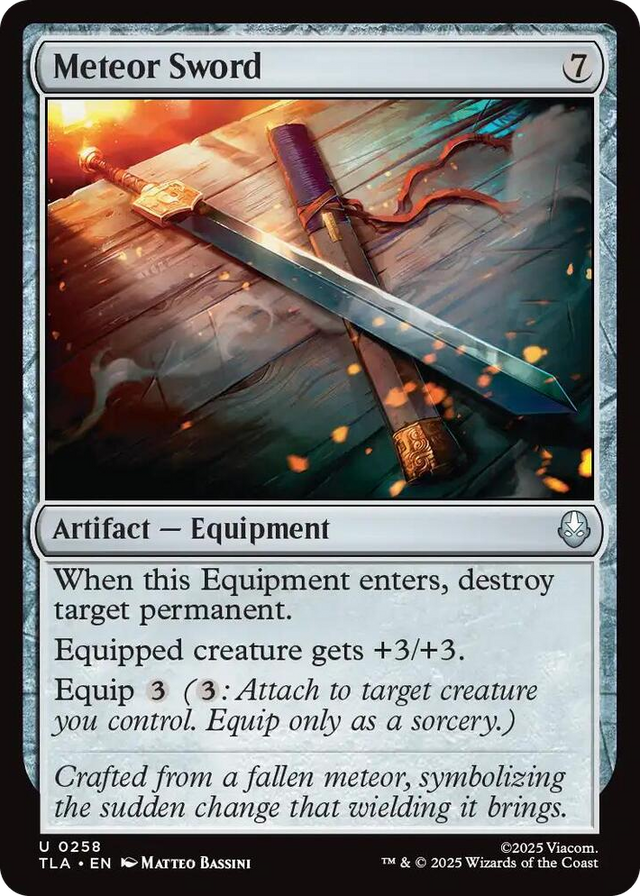 0258 Meteor Sword U The Last Airbender