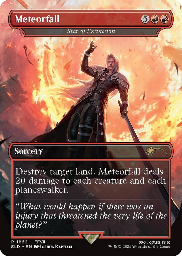 1862 Meteorfall - Star of Extinction R Secret Lair Drop Series