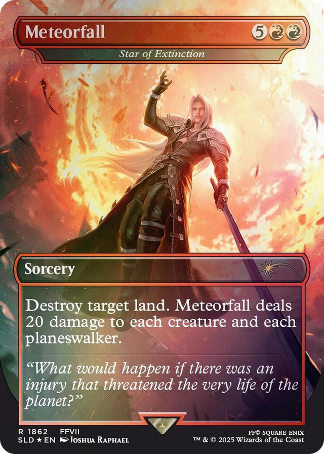 1862 Meteorfall - Star of Extinction (Rainbow Foil) R Secret Lair Drop Series