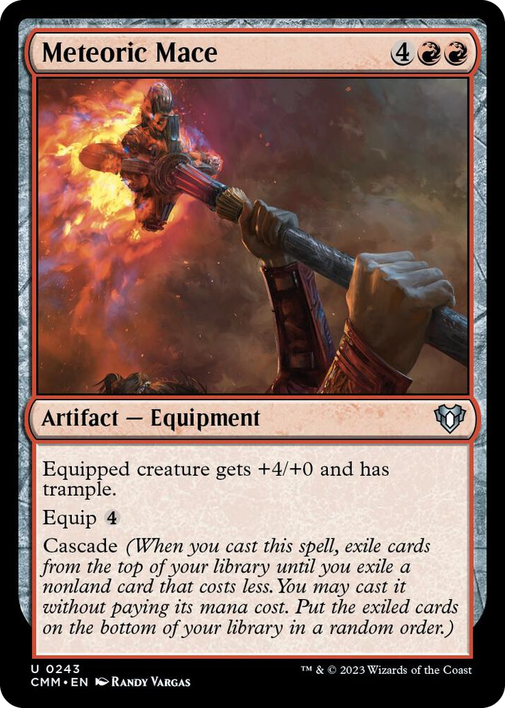 0243 Meteoric Mace U Commander Masters