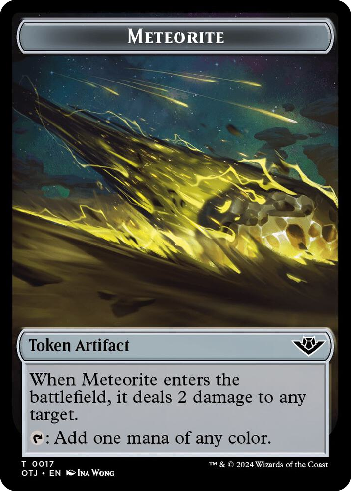0017 Meteorite Token T Outlaws of Thunder Junction