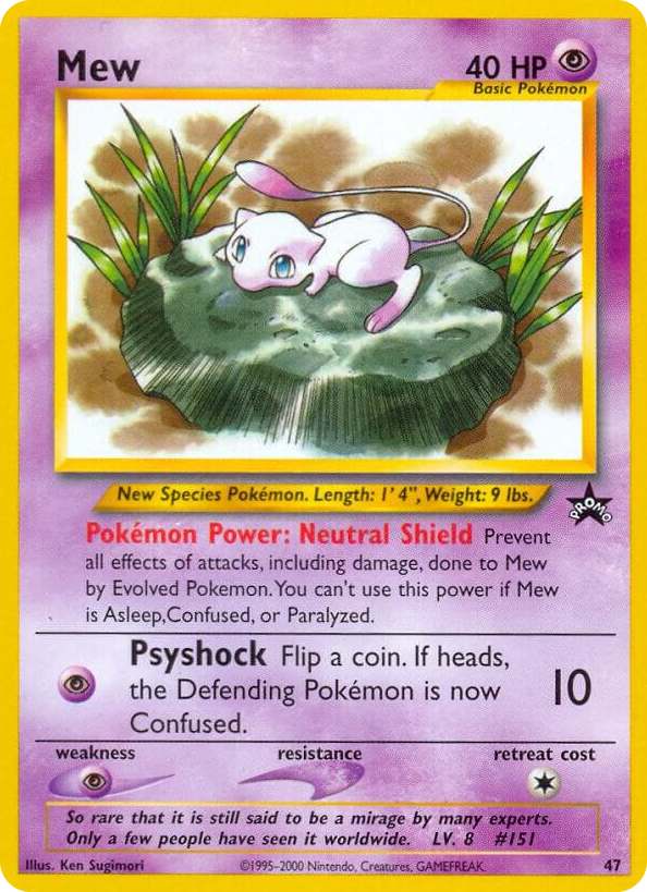 0047 Mew (47) Promo WoTC Promo