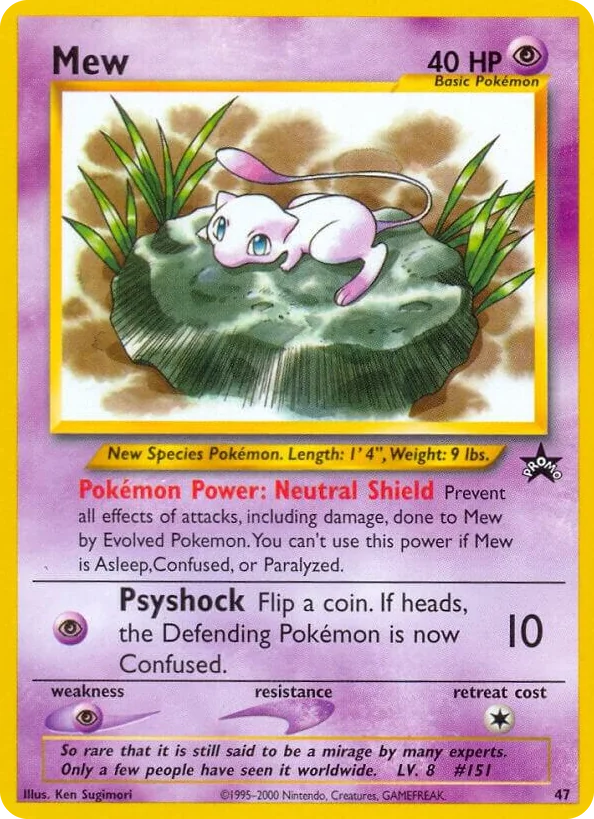0047 Mew (47) Promo WoTC Promo