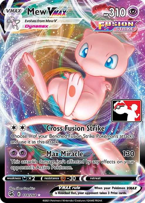 0114 Mew VMAX Ultra Rare Prize Pack Series Cards