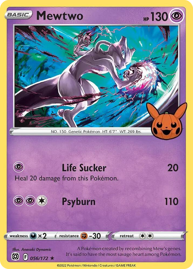 0056 Mewtwo Promo Trick or Trade BOOster Bundle