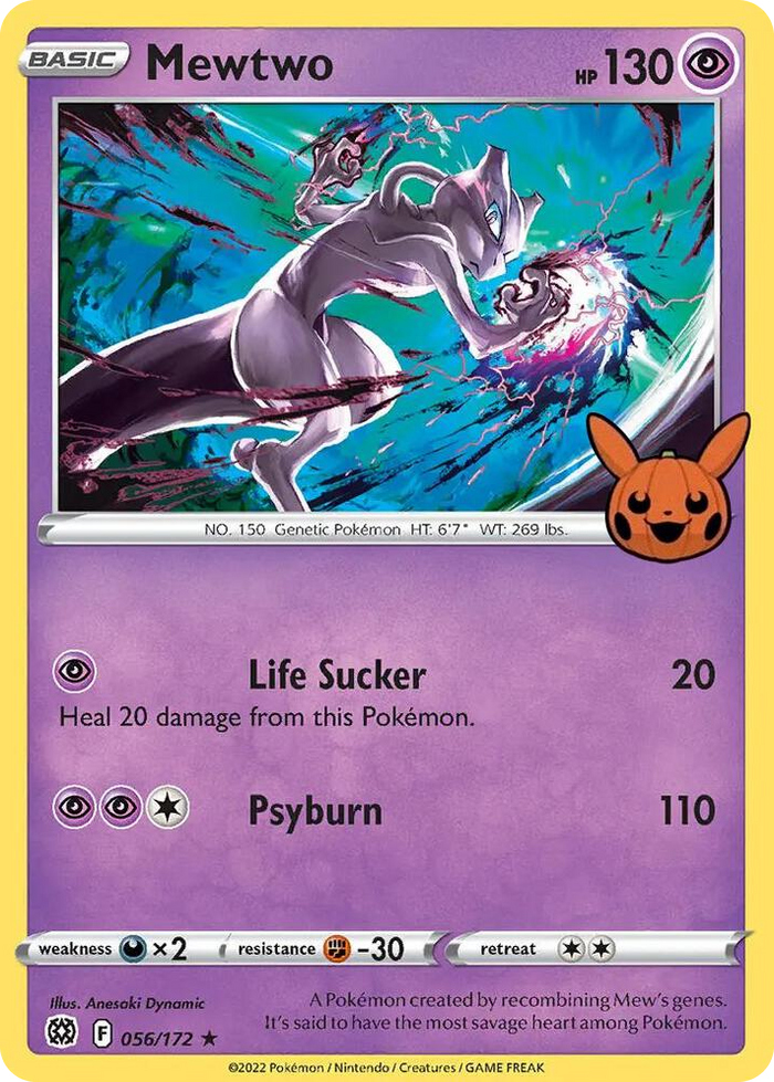 0056 Mewtwo Promo Trick or Trade BOOster Bundle