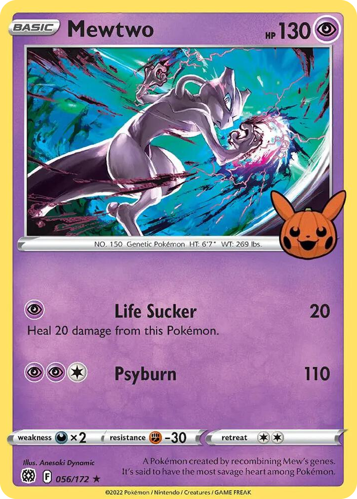 0056 Mewtwo Promo Trick or Trade BOOster Bundle