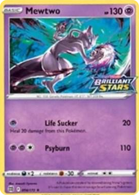 0056 Mewtwo - 056/172 (Brilliant Stars Stamped) Promo Miscellaneous Cards & Products