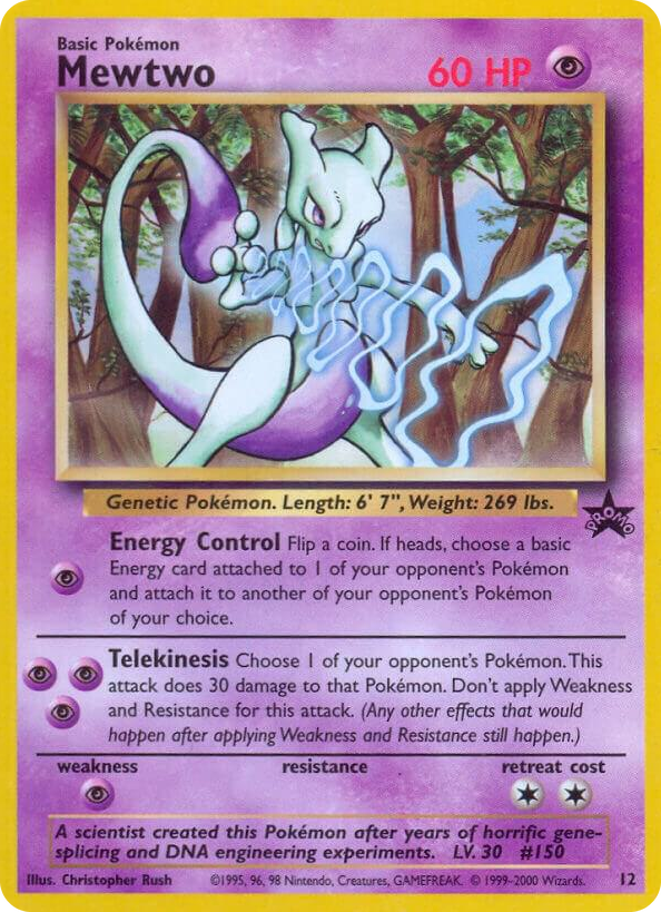 0012 Mewtwo (12) Promo WoTC Promo