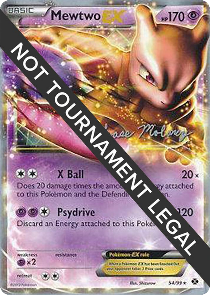 0054 Mewtwo EX - 2012 (Chase Moloney) Ultra Rare World Championship Decks