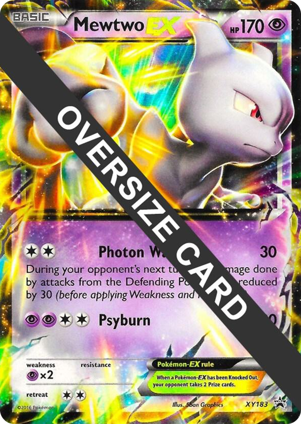 XY183 Mewtwo EX - XY183 Promo Jumbo Cards