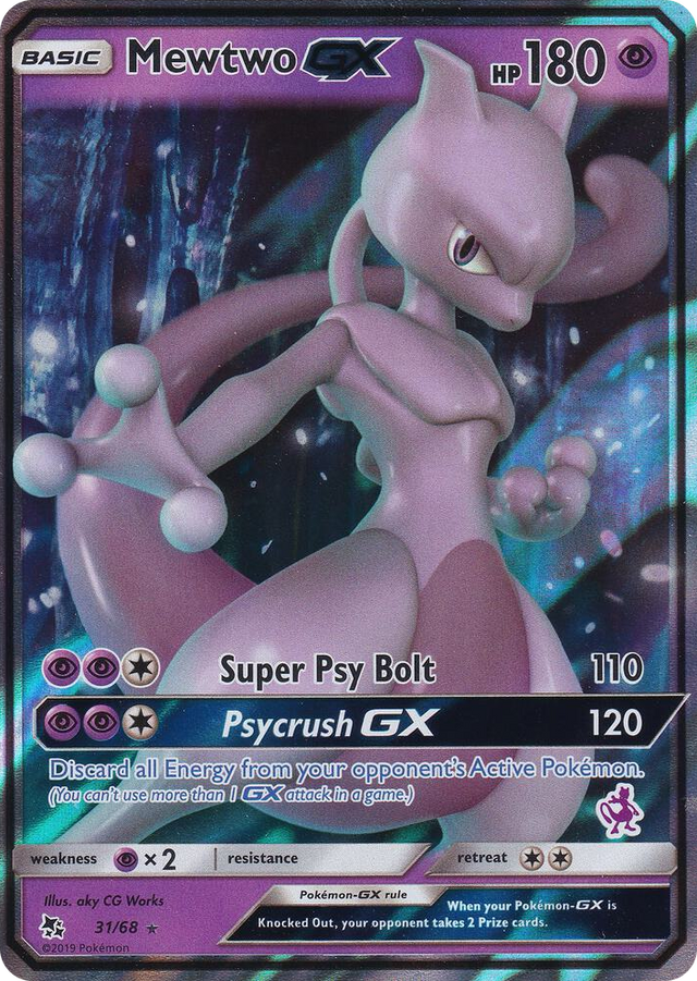 0031 Mewtwo GX - 31/68 (Mewtwo Stamped) Promo Battle Academy