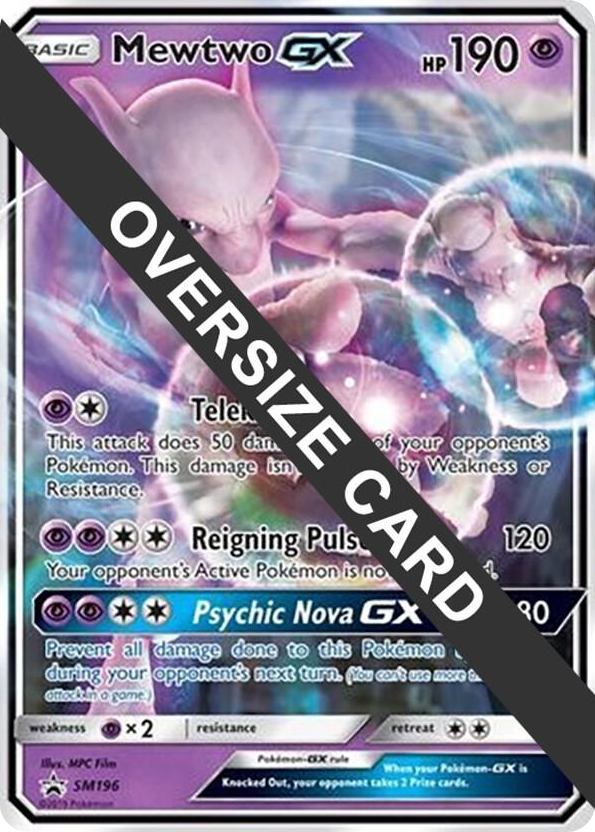 SM196 Mewtwo GX - SM196 Promo Jumbo Cards