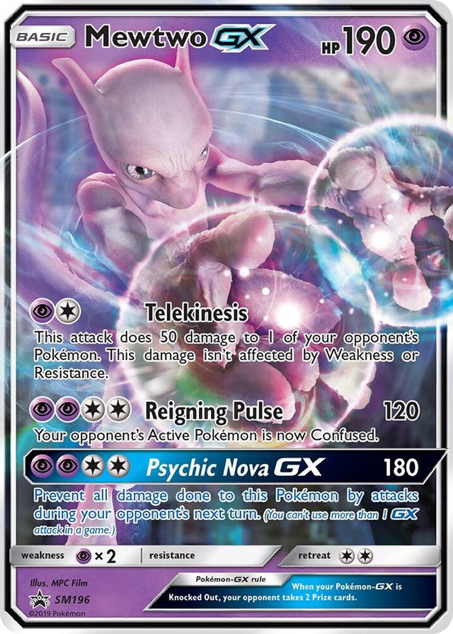 SM196 Mewtwo GX - SM196 Promo SM Promos