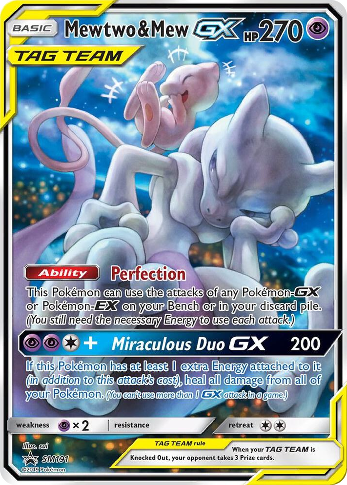 SM191 Mewtwo & Mew GX - SM191 Promo SM Promos