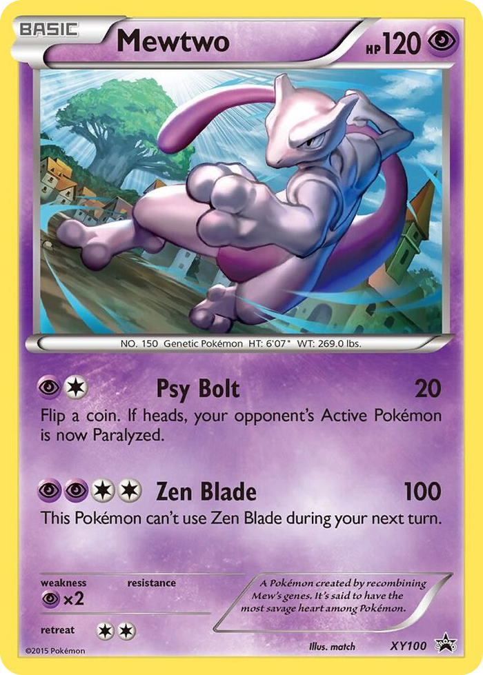 XY100 Mewtwo - XY100 Promo XY Promos