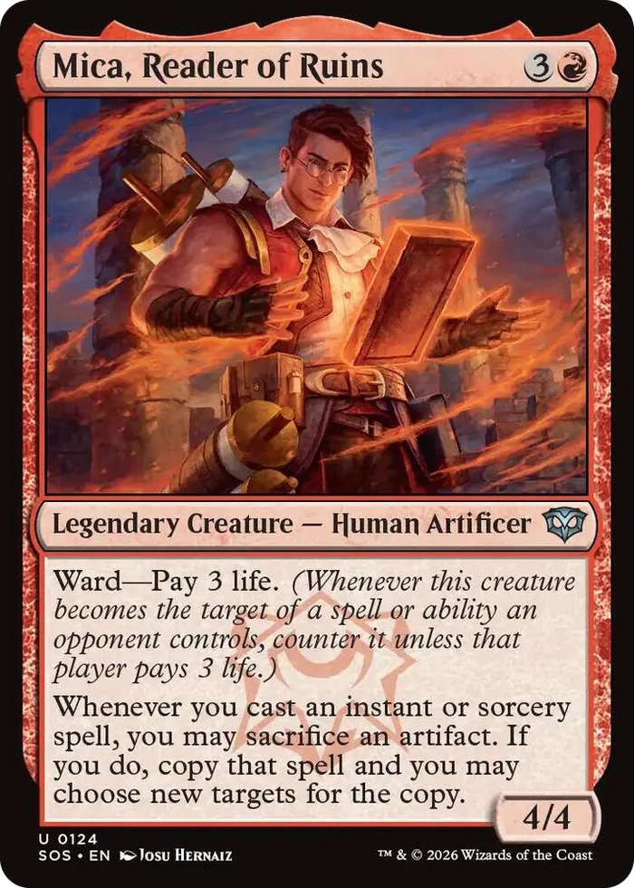 0124 Mica, Reader of Ruins U Secrets of Strixhaven