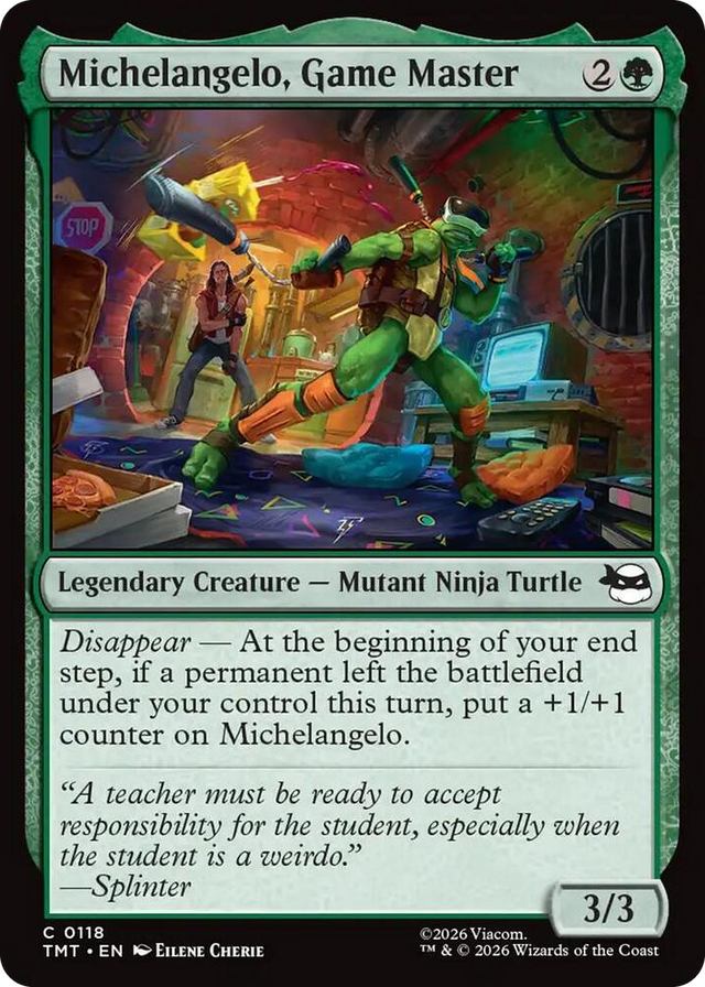 0118 Michelangelo, Game Master C Teenage Mutant Ninja Turtles