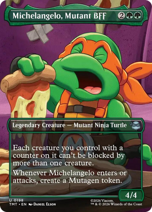 0198 Michelangelo, Mutant BFF (Borderless) U Teenage Mutant Ninja Turtles