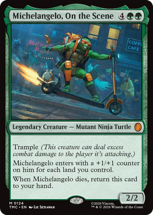 0124 Michelangelo, On the Scene M Commander: Teenage Mutant Ninja Turtles