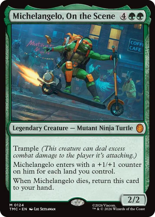 0124 Michelangelo, On the Scene M Commander: Teenage Mutant Ninja Turtles