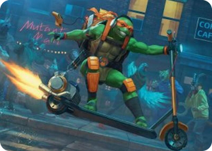 0049 Michelangelo, On the Scene Art Card S Art Series: Teenage Mutant Ninja Turtles