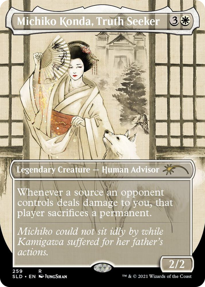 Michiko Konda, Truth Seeker #259 R - Secret Lair Drop Series Pokemon card