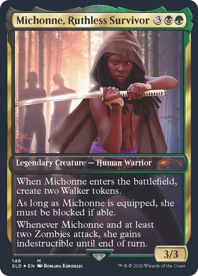 0146 Michonne, Ruthless Survivor M Secret Lair Drop Series